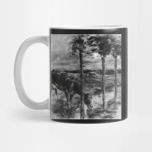 drinking cow - Max Liebermann Mug